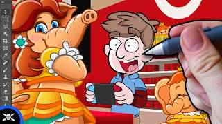 See James Draw - Zack Scott VS Mario Wonder