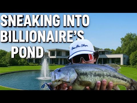 Sneaking Into Billionaires Private Ponds!