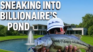 Sneaking Into Billionaires Private Ponds!