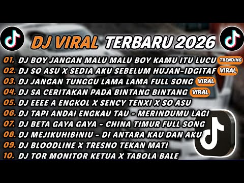 DJ TIKTOK TERBARU 2026 - DJ BOY JANGAN MALU MALU BOY KAMU ITU LUCU🎵DJ SO ASU X SEDIA AKU SEBELUM🎵