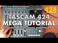 TASCAM 424 MKIII 4-Track Recording Guide 🎶