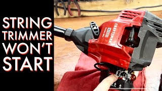 Craftsman string trimmer won’t start? Easy fix.