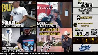 Morning Mayhem with David Bazzel and Roger Scott is LIVE with Oaklawn Hot Springs Studio!