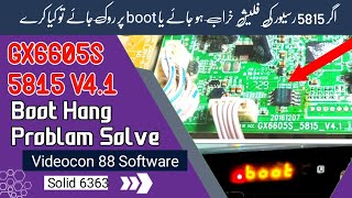 Gx6605s_5815_V4.1 Boot Problem | Solid 6303,6363 Solution Video Black Problem Flash IC. Full Detils Net Worth
