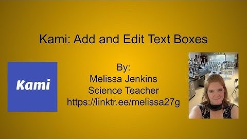 Kami: Add Text Boxes