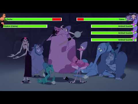 The Emperor's New Groove Final Battle with healthbars (1/2)