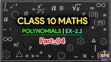Class 10 Maths Chapter 2 ex 2.2 Q2 (iv) , (v) and (vi) | Polynomial Class 10 Maths | Sum and Product