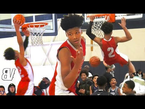 Mikey Williams Gets MORE DUNKS VS 14U Comp! City Ballers COOKING In The AM on MLK Day! (2 GAMES)