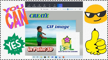 How to create animated GIF in Paint 3D ¦¦English
