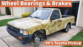 Front Wheel Bearings & Brakes Replacement | 1989  1995 Toyota Pickup/Hilux RWD