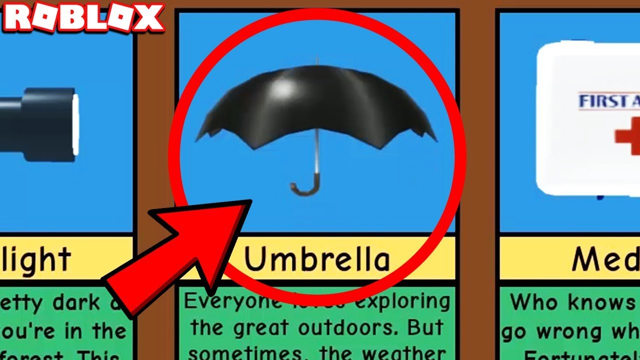 What Happens When You Use The Umbrella In Roblox Camping Youtube - roblox camping medkit