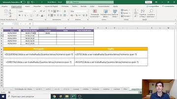 Como usar as funções ESQUERDA e DIREITA no Microsoft Excel?
