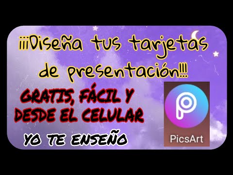DISEÑA TARJETAS DE PRESENTACIÓN GRATIS (VÍDEO 96) Design FREE Presentation CARDS