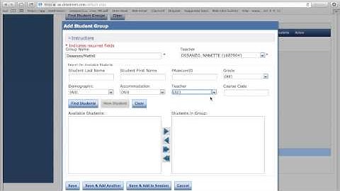 Creating Student Groups