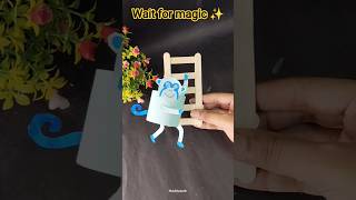 Diy fun satisfying monkey 🐒 Easy kids Craft 🪀😱 #youtubeshorts #funny #kids #diy #shorts #kidscraft