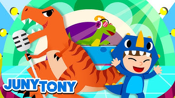 Dinosaurus Hoo ChaCha | Mari Menari Bersama Dinosaurus | Lagu Anak Anak | JunyTony Bahasa Indonesia