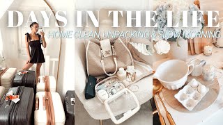 DAYS IN THE LIFE | home clean, unpacking & slow mornings 🐚🥥