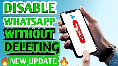 Disable whatsapp without delete app, Without deactivate account | step by step by Taseer prince
