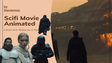 Creating worlds with Midjourney & Pika labs - Sci-fi AI prompt animations 1