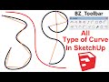 How to use Bezier Spline in SketchUp | Curve Tool