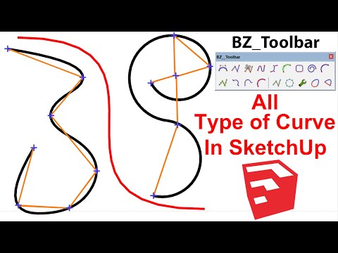 How to use Bezier Spline in SketchUp | Curve Tool
