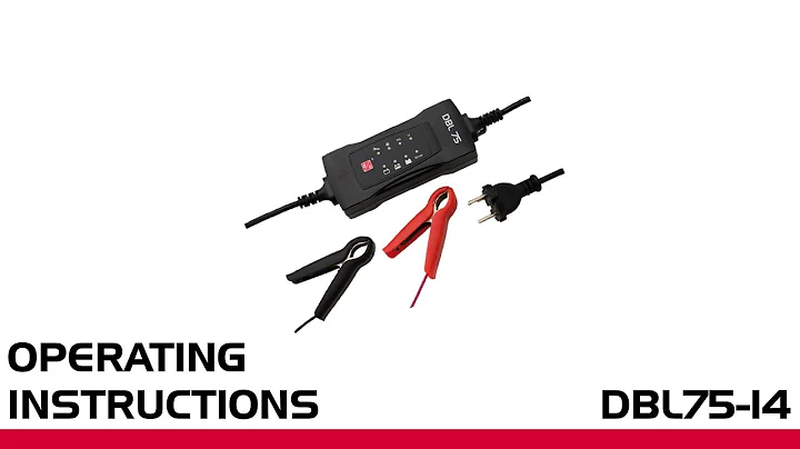 Deutronic DBL75 Smart Charger - Operating Instructions