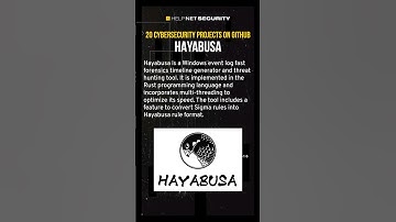 Cybersecurity projects on GitHub you should check out: Hayabusa #cybersecurity #github #shorts