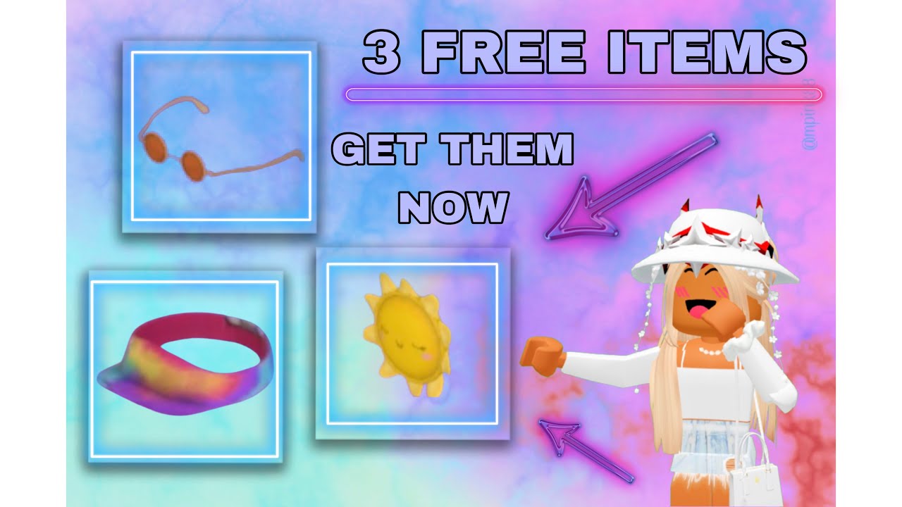 3 FREE ITEMS IN ROBLOX! (how to get tutorial) - YouTube