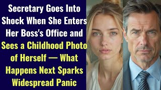Secretary Goes Into Shock When She Enters The Millionaire Office and Sees a Childhood Photo of Her..