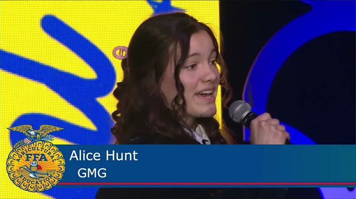 Alice Hunt - 94th Iowa FFA State Leadership Confer...