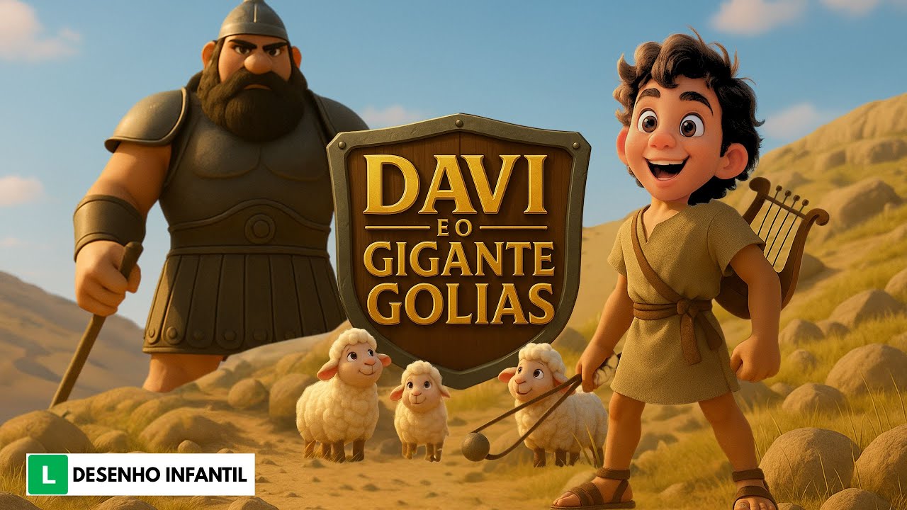 Davi e Golias - Desenho Bíblico - YouTube