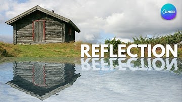 Canva Tutorial How to Create Water Reflection in Canva 🌊🎨