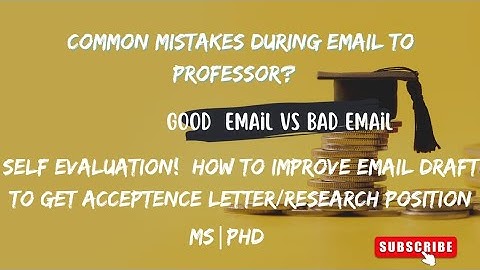 Common mistakes during email to professor for research position! How to improve #MS #PhD #CSC #ucas