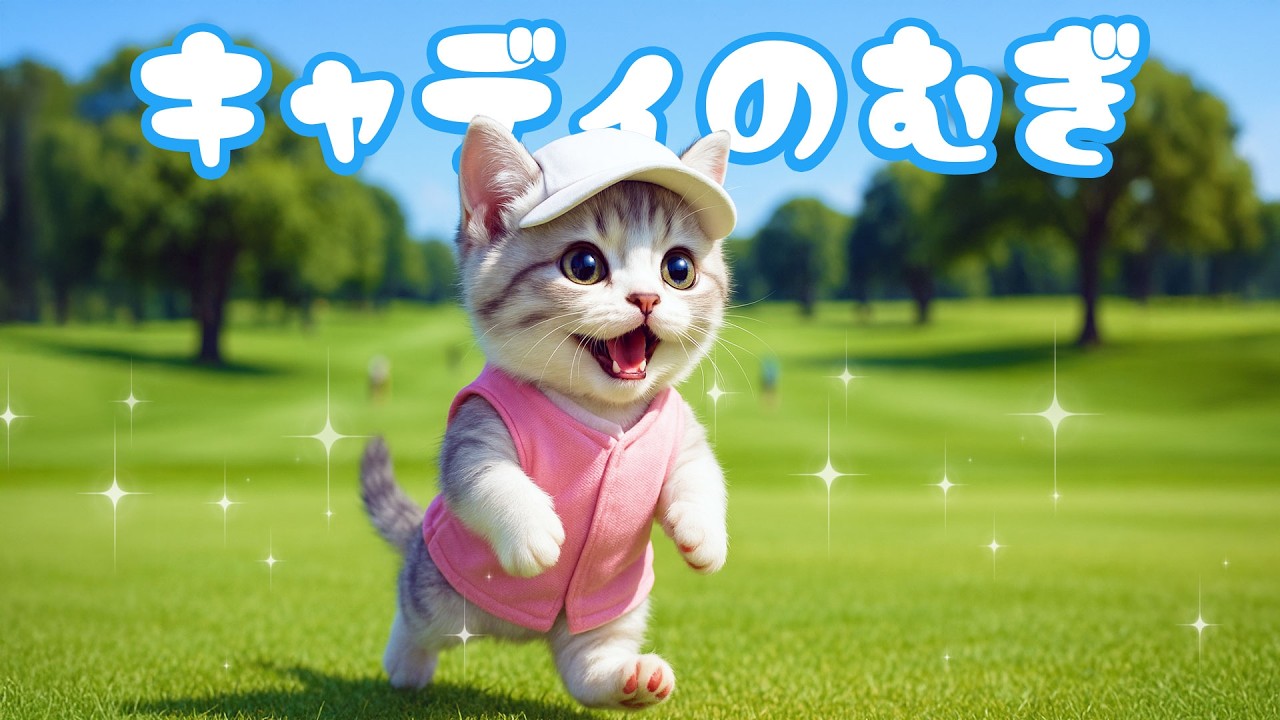 【社畜ねこのむぎ】ゴルフキャディさんになったむぎの1日に密着🐱⛳️