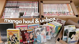 HUGE manga haul & unboxing // 69 volumes!!