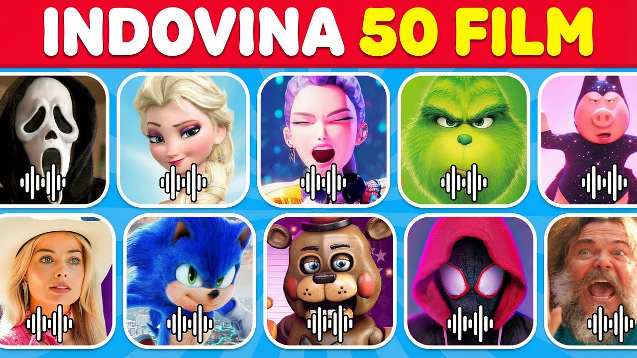 Indovina il FILM dalla CANZONE e dagli EMOJI 🎙️🌈🎶 Stranger Things, KPop, Stitch, Mercoledì