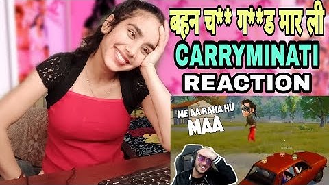 KRISH IN PUBG MOBILE ! CARRYMINATI vs HACKER FUNNY MOMENTS !! GIRL REACTION !! REACTION !!