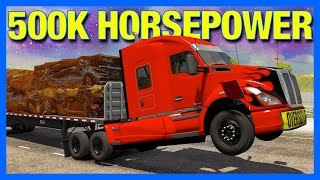 Destroying a 500,000 Horsepower Truck in American Truck Simulator