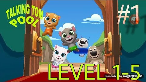 Talking Tom Pool Android  walkthrough Gameplay |LEVEL 1-5