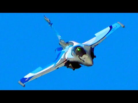 French Rafale in Special Color Scheme at Athens Flying Week [4K] - YouTube