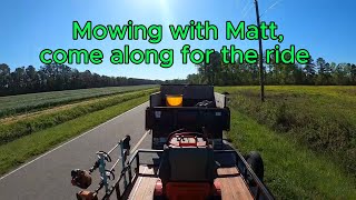 Mowing with Matt