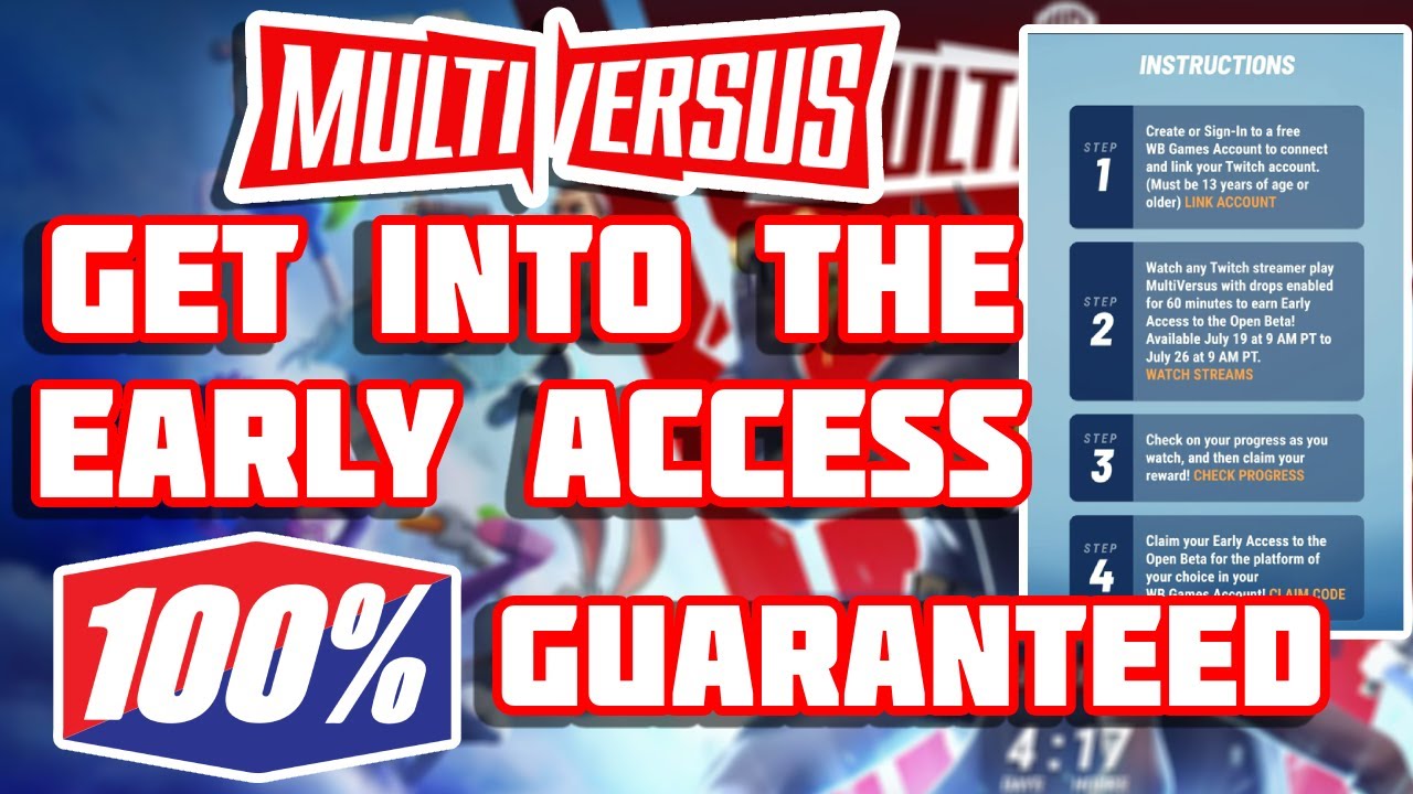 MultiVersus Get Into Early Access The For Open Beta 100% Guaranteed!