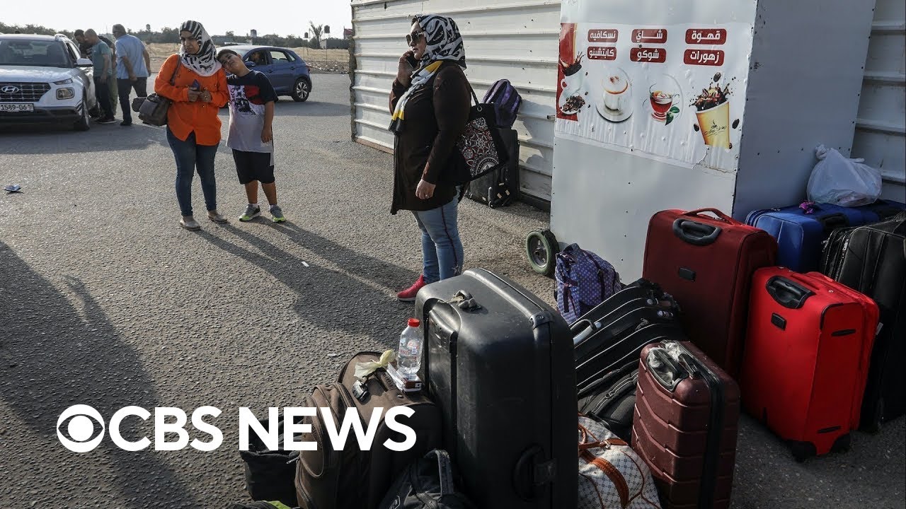 ⁣Who can leave Gaza through the Rafah crossing into Egypt?