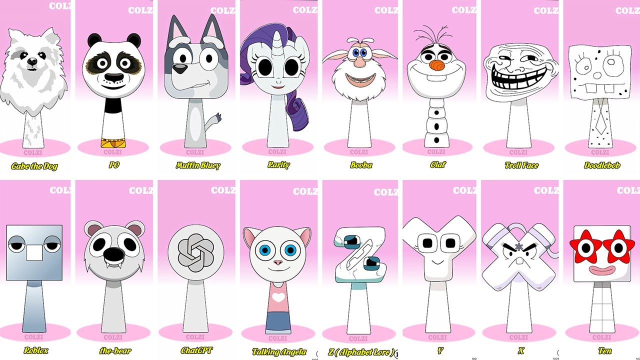 Incredibox Sprunki OC Phase 1 to Phase 4 TALKING BECCA, TALKING BEN, Brunki, The Moon Wakes Up