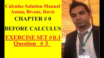 Calculus 1 Chapter 0 Ex # 0.1 Question # 3 Solution Vertical line Test