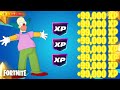 MAPA DE XP PARA SUBIR DE NIVEL MUITO RÁPIDO NO FORTNITE SIMPSONS!
