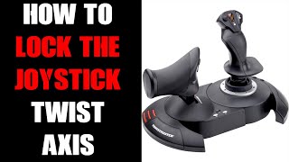 How To Lock Out Or Release The Joystick Twist Axis Grip Rotation On Thrustmaster T-Flight Hotas X