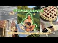 CALM SUMMER VLOG: летние дни со мной / гэс-2, ночевка, пирог