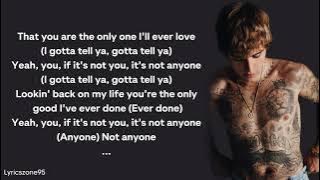 Justin Bieber - Anyone (Lyrics)