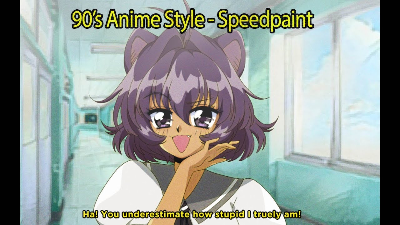 90's Anime Art Style - Speedpaint - YouTube